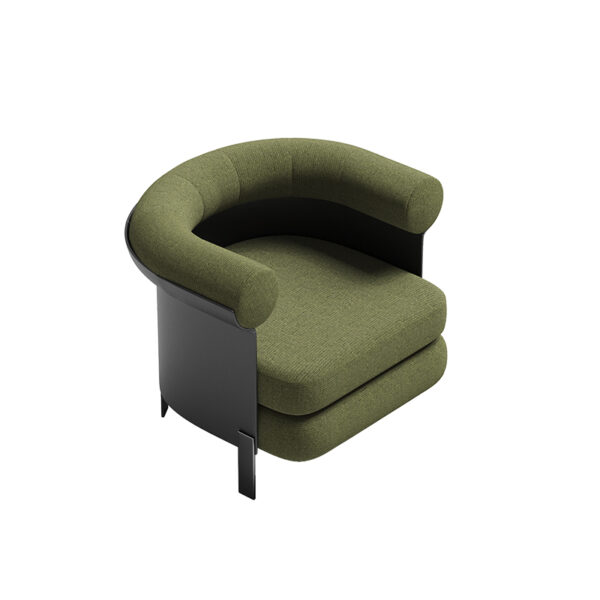 Italian Light Luxury Green Semi-circular Lazy Sofa Lounge Chair