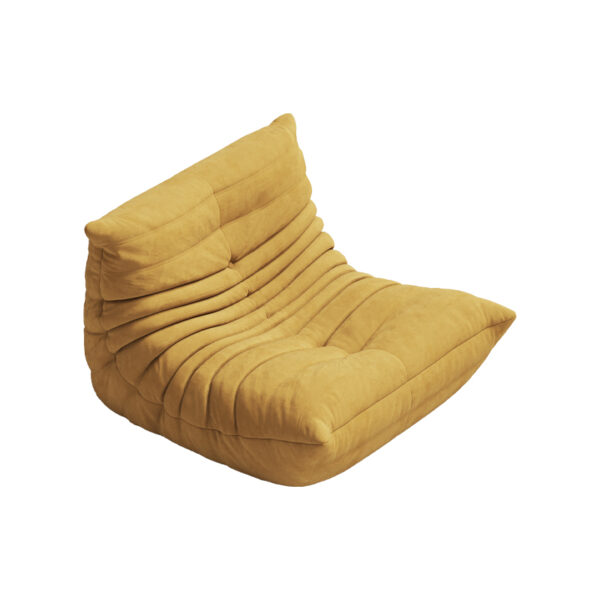 Yellow Caterpillar Lazy Sofa Living Room Accent Chair