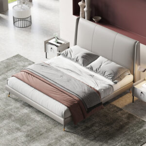 Modern Simple Light Luxury Metal Double Bed