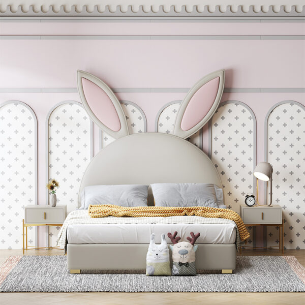 Modern simple daughter room cute bunny bed