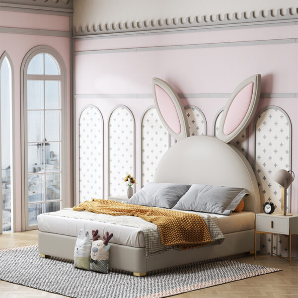 Modern simple daughter room cute bunny bed