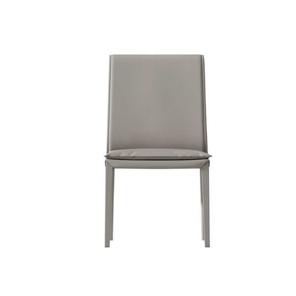 Modern simple saddle leather dining chair Home Nordic Hotel