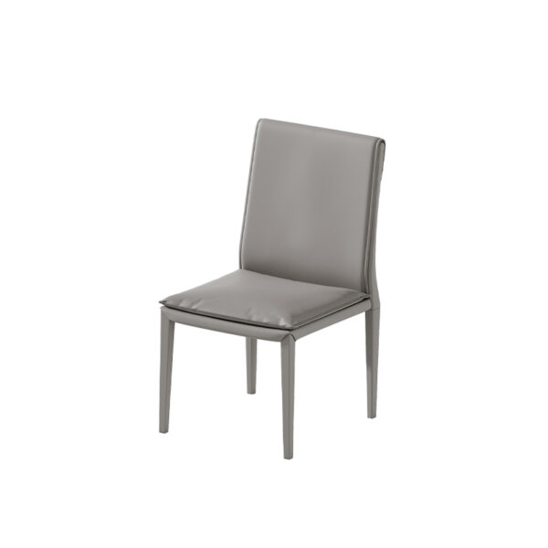 Modern simple saddle leather dining chair Home Nordic Hotel