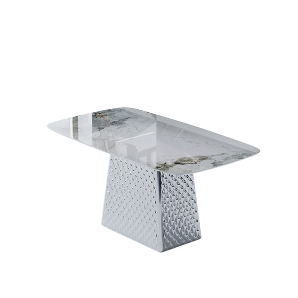 White square marble dining table Modern simple coffee table