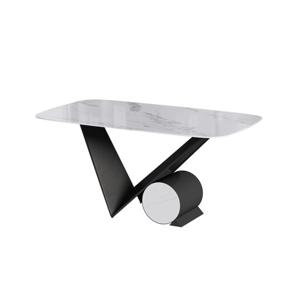 Design Corner Dining Table White Marble Top Coffee Table