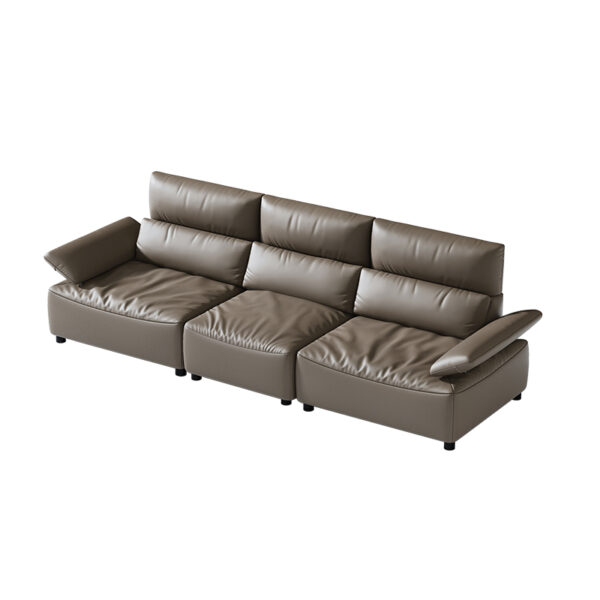 American Light Luxury High Back Leather Combination Sofa