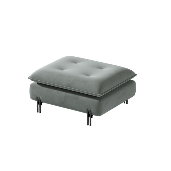 Italian Minimalist Light Green Senior Velvet Combination Sofa