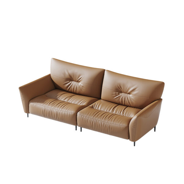 American Light Luxury Comfort Leather Sofa With Armrest