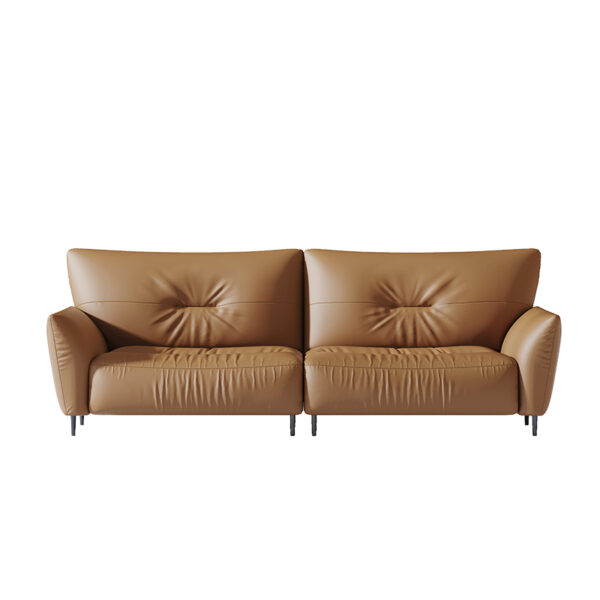 American Light Luxury Comfort Leather Sofa With Armrest