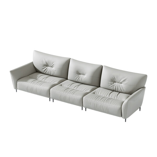 American Light Luxury Comfort Leather Sofa With Armrest