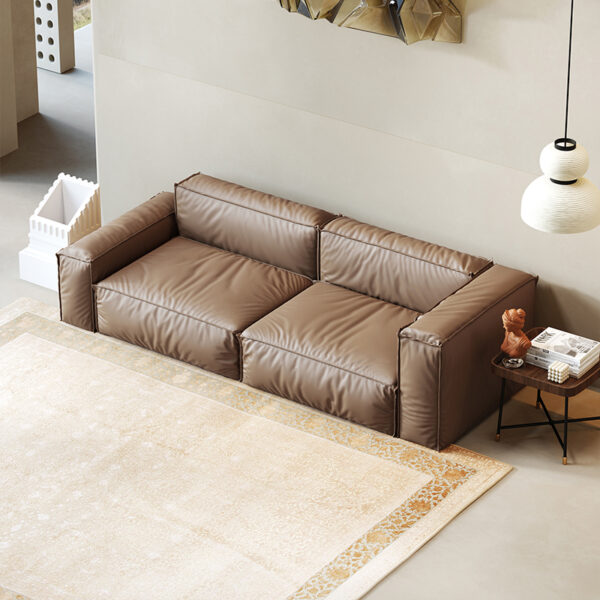 Custom Light Luxury Minimalist Leather Sofa