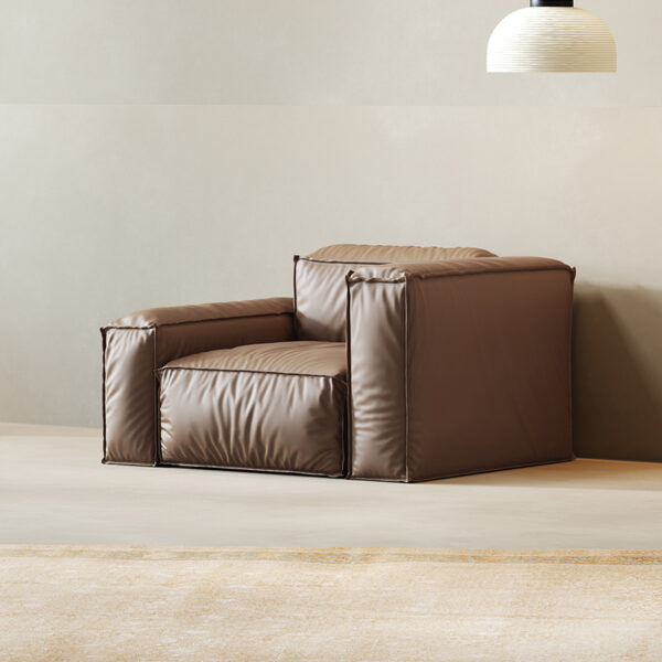 Custom Light Luxury Minimalist Leather Sofa