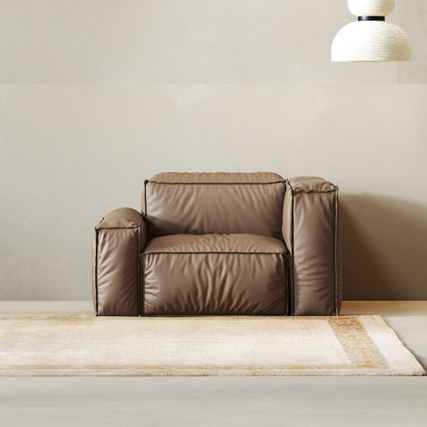 Custom Light Luxury Minimalist Leather Sofa