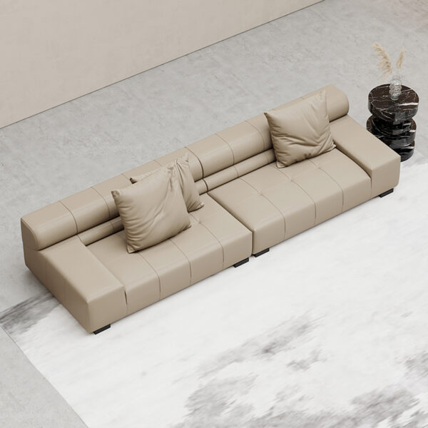 Modular Sectional Leather Luxury Living Room Sofa