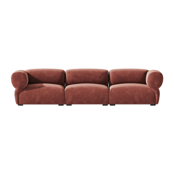 Living Room Comfortable Velvet Fabric L Shape Sofa