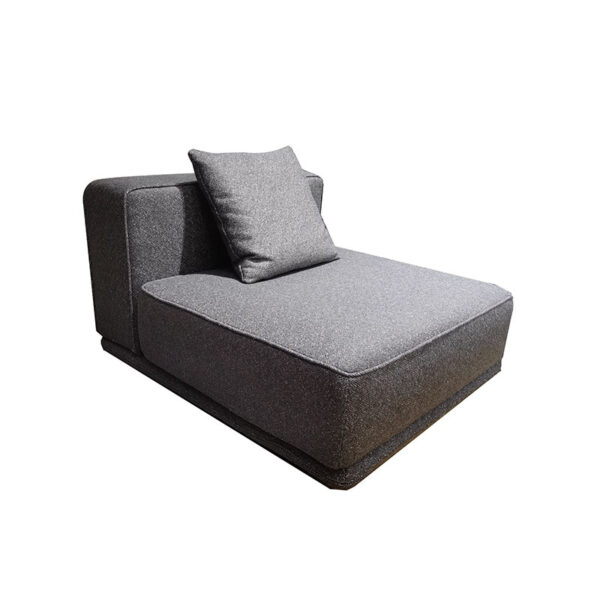 Italian Minimalist Cotton And Linen Shaped Corner Sofa