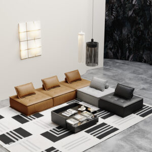 American Light Luxury Armless Living Room Sofa