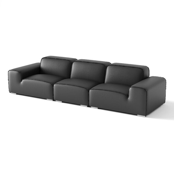 American Light Luxury Modern Business Leather Sofa