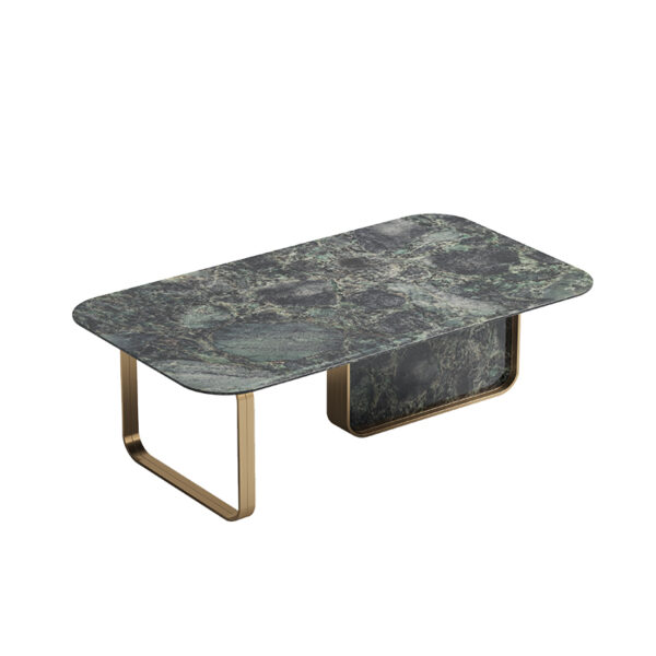 Italian light luxury natural marble coffee table modern simple